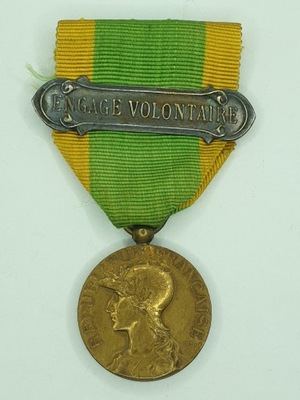 Francja Medal Ochotnika Wojennego I wojna z okuciem orientalnym