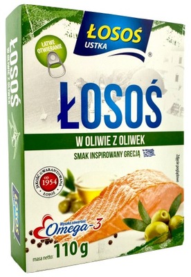 ŁOSOŚ W OLIWIE Z OLIWEK 110g ŁOSOŚ USTKA