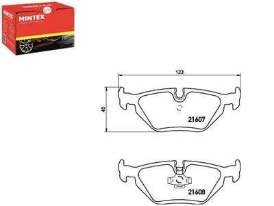 КОЛОДКИ ТОРМОЗНЫЕ MINTEX 34211160340 34211162446 34
