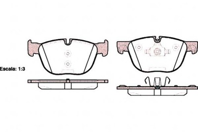 КОЛОДКИ ТОРМОЗНЫЕ BMW X5 E70 X6 E71 E72 19.7MM WVA2