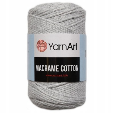 Sznurek YarnArt Macrame Cotton popielaty 756