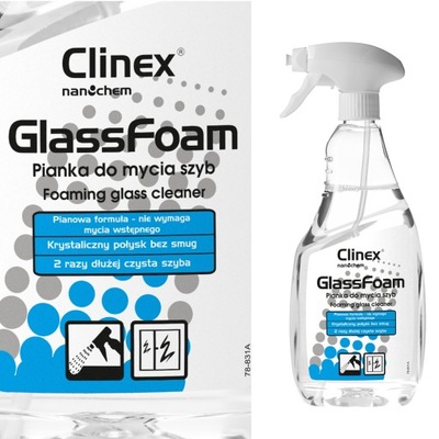 CLINEX Glass Foam 650ml Pianka do szyb