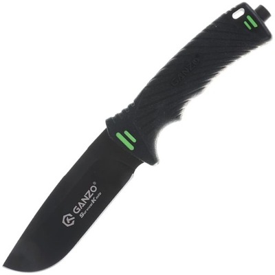 Nóż Ganzo G8012 Survival Knife - Black z kaburą