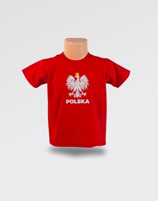 Koszulka Polska z orłem w koronie dla chłopca