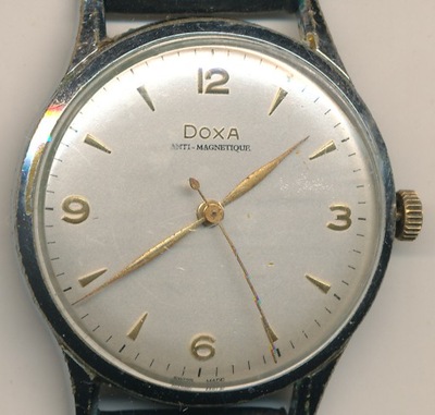 Zegarek kieszonkowy męski Doxa sprawny wym.46 X 37 mm.