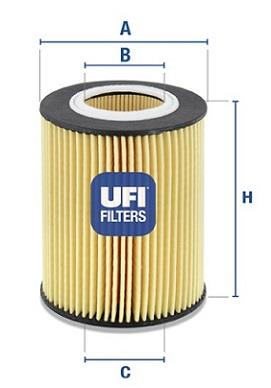 UFI 25.004.00 FILTRO ACEITES  