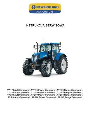 NEW HOLLAND T7.170 T7.185 T7.200 T7.210 instrukcja napraw po Polsku