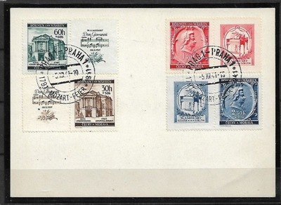 PROTEKTORAT CZECH i MORAW 79 - 82 KASOWANE NA KARCIE