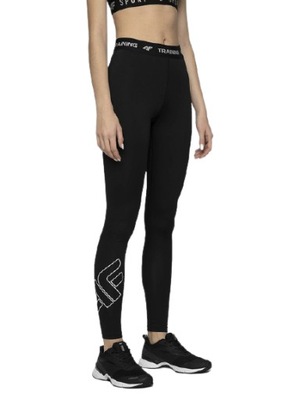 Legginsy Treningowe fitnes 4F NOSH4-SPDF001 CZARNE