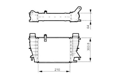 Nrf интеркулер renault clio, modus 1,5dci 05- фото №1