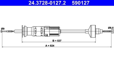 ТРОС СЦЕПЛЕНИЯ VW GOLF III 91-97 1,6-2,0