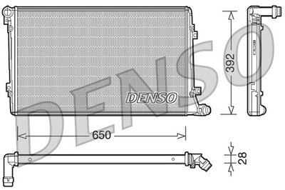 РАДИАТОР ВОДЫ DENSO DRM32019