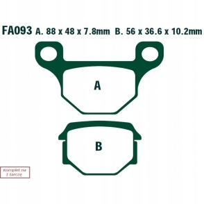 КОЛОДКИ ТОРМОЗНЫЕ EBC FA093