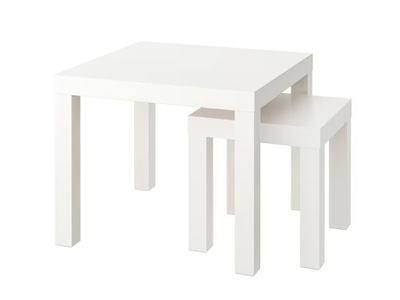 IKEA LACK - zestaw stolików 2 szt. biały