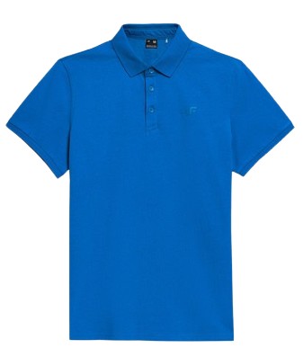 Koszulka polo męska 4F 4FSS23-TPTSM038 niebieski