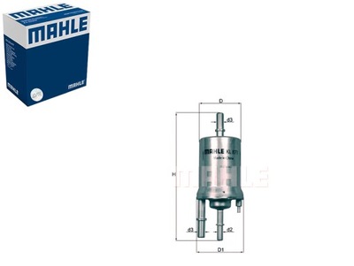 MAHLE FILTRO COMBUSTIBLES VW / SEAT  
