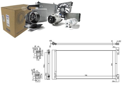 CONDENSADOR DE ACONDICIONADOR FIAT TALENTAL NISSAN NV300 AL  