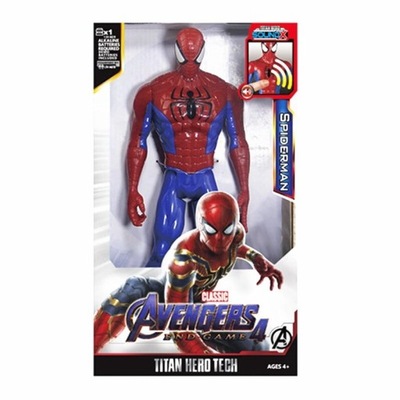 Spiderman Duża Figurka 30cm - Ruch, dźwięk, światło - doskonała zabawa!