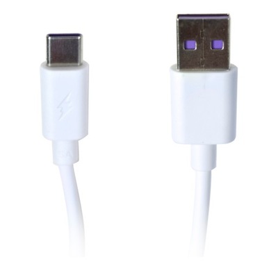 Kabel Vakoss USB - USB typ C 1 m biały 5A 60W
