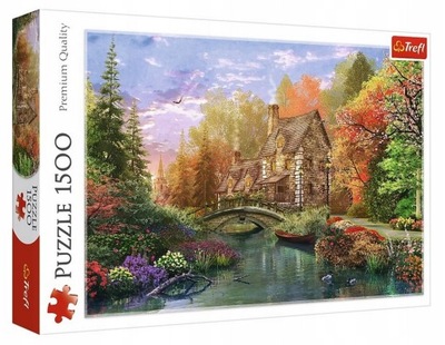 Puzzle 1500 Chatka nad jeziorem Trefl 26136