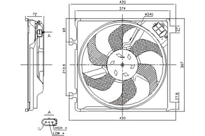 NISSENS VENTILADOR DEL RADIADOR Z CUERPO SEAT MII SKODA CITIGO VW LOAD  