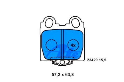 Ate тормозные колодки тормозные lexus gs is i is sportcross s фото №1