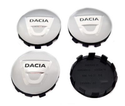 DACIA TAPACUBOS KAPSLE ZNACZKI PARA ALUFELG 56MM/53MM  