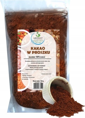 Kakao Naturalne w proszku 100g alkalizowane