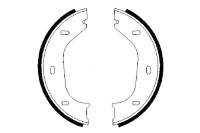 580022 BOSCH ZAPATAS DE TAMBOR DE FRENADO BS469 ALFA ROMEO BMW AUDI PIEZAS BOSCH  