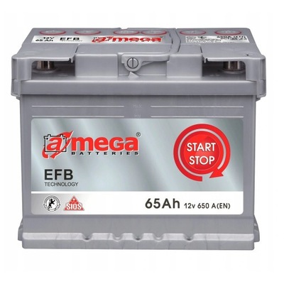 BATERÍA AMEGA EFB 12V 65AH 650A P+  