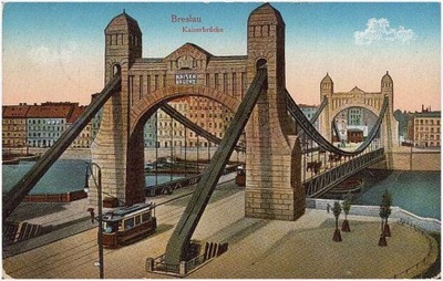 Breslau Wrocław Kaiserbrucke 1915