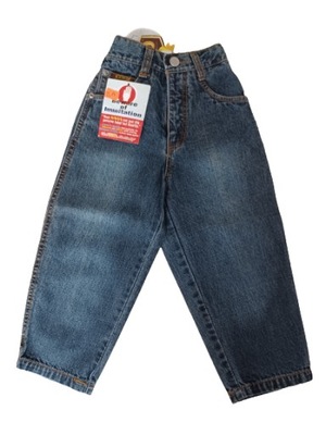 Spodnie dżinsowe jeansowe PUMPY szerokie 98 104