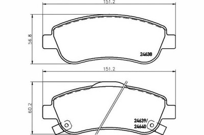 TEXTAR КОЛОДКИ ГАЛЬМІВНІ HONDA ПЕРЕД CR-V 06- 12- T