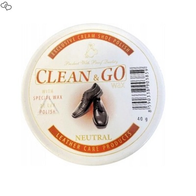 Pasta do Butów CLEAN&GO puszka 40g Bezbarwna