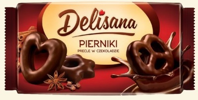 Delisana Pierniki precle w czekoladzie 400g