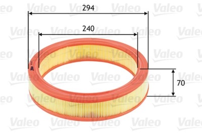 FILTRO AIRE FIAT PUNTO 1.2 FLEXIBLE 7/2003->8/  