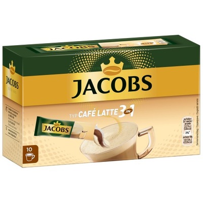 Kawa w saszetkach Jacobs Latte 3w1 10 szt. DE