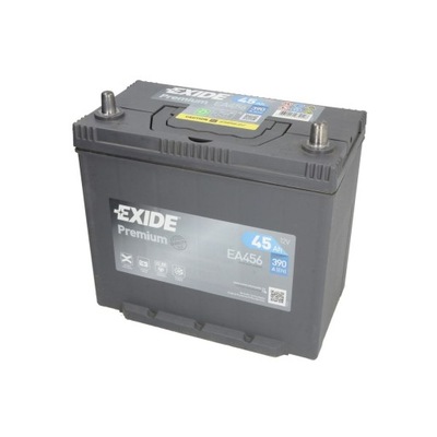 BATTERY EXIDE PREMIUM P+ 45AH 390A EXIDE EA456 MOZLIWY ADDITIONAL DELIVERY ASSEMBLY  