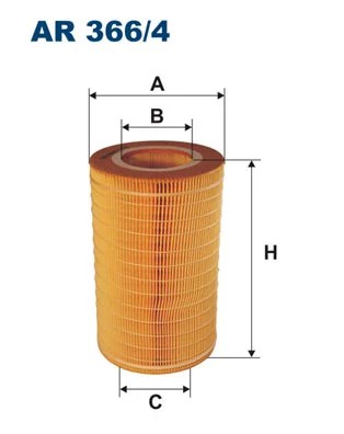 FILTER AIR FILTRON AR 366/4  