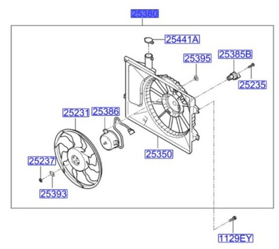 HYUNDAI I30 ELANTRA ВЕНТИЛЯТОР РАДІАТОРА