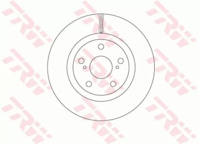 Диск тормозная перед l/p pontiac vibe, trw фото №1