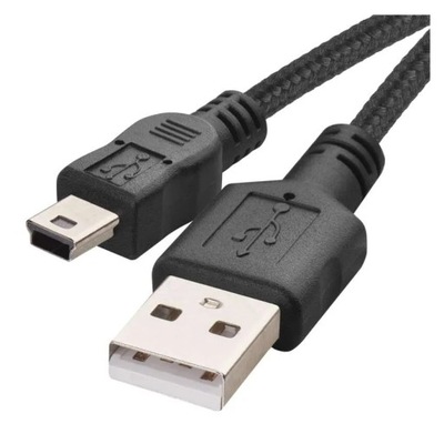 Kabel Przewód USB 2.0 wtyk A -wtyk mini B, 2m czarny SM7009BL