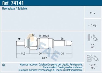 СВЕЧА НАКАЛА AUDI VW 1.6D 1.9TD