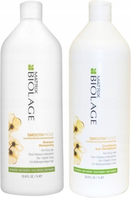 MATRIX BIOLAGE SMOOTHPROOF SZAMPON 1L + ODŻYWKA 1L