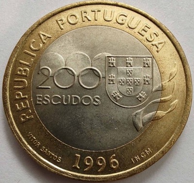 2051 - Portugalia 200 eskudo, 1996