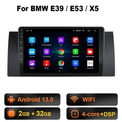 ANDROID 13 RADIO DE AUTOMÓVIL DSP IPS RD PARA BMW E39 E53 X5 AUTORADIO RDS RADIO GPS  