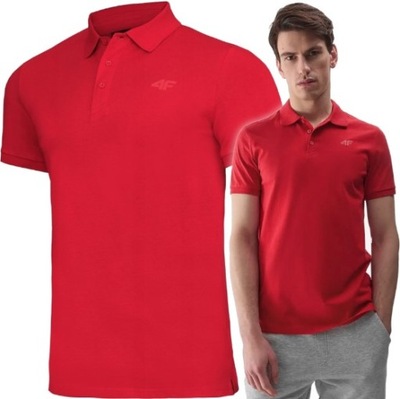 4F Pánske Polo tričko Klasické Bavlnené Regular TPTSM129 > XL