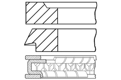 GOETZE 80 STD 1.5-1.75-4 КОМПЛЕКТ КІЛЬЦЯ ПОРШНЯ ALFA ROMEO 145 146