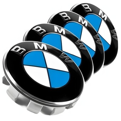 BMW TAPACUBOS KAPSLE 68MM JUEGO PARA DISCOS 4 PIEZAS NUEVO ZNACZKI AL DISCOS PEGATINAS  