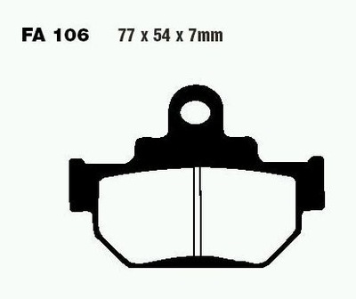 КОЛОДКИ ТОРМОЗНЫЕ EBC FA106TT